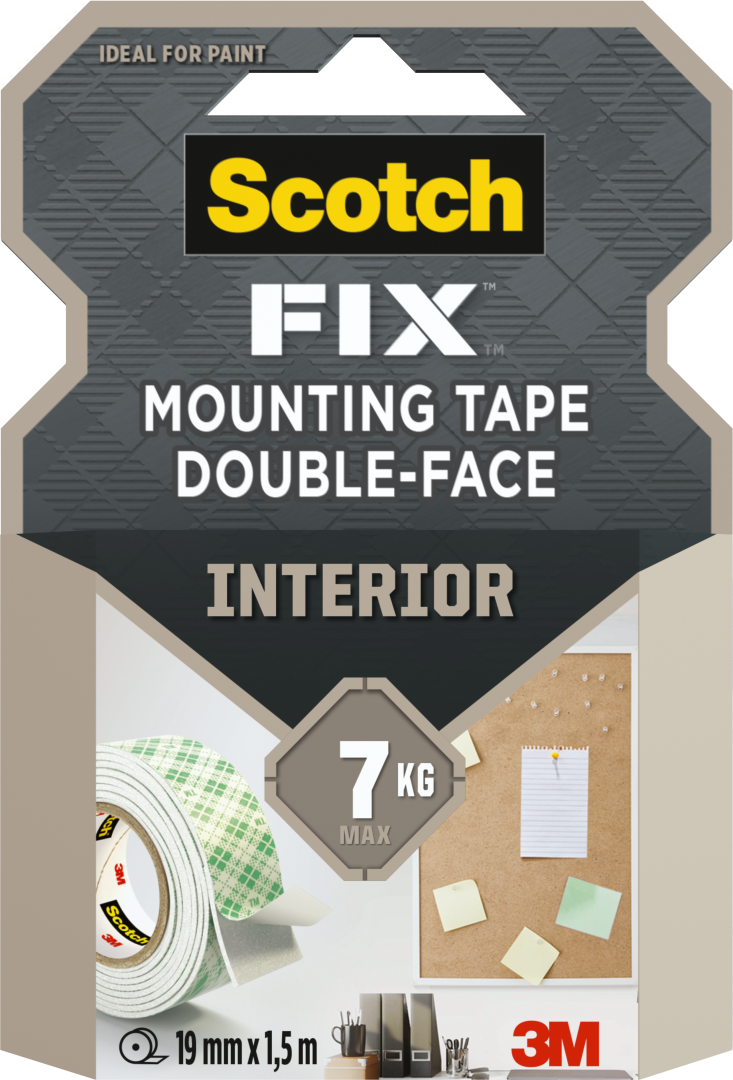 Dwustronna taśma montażowa do wnętrz Scotch-Fix™ 19 mm x 1,5 m
